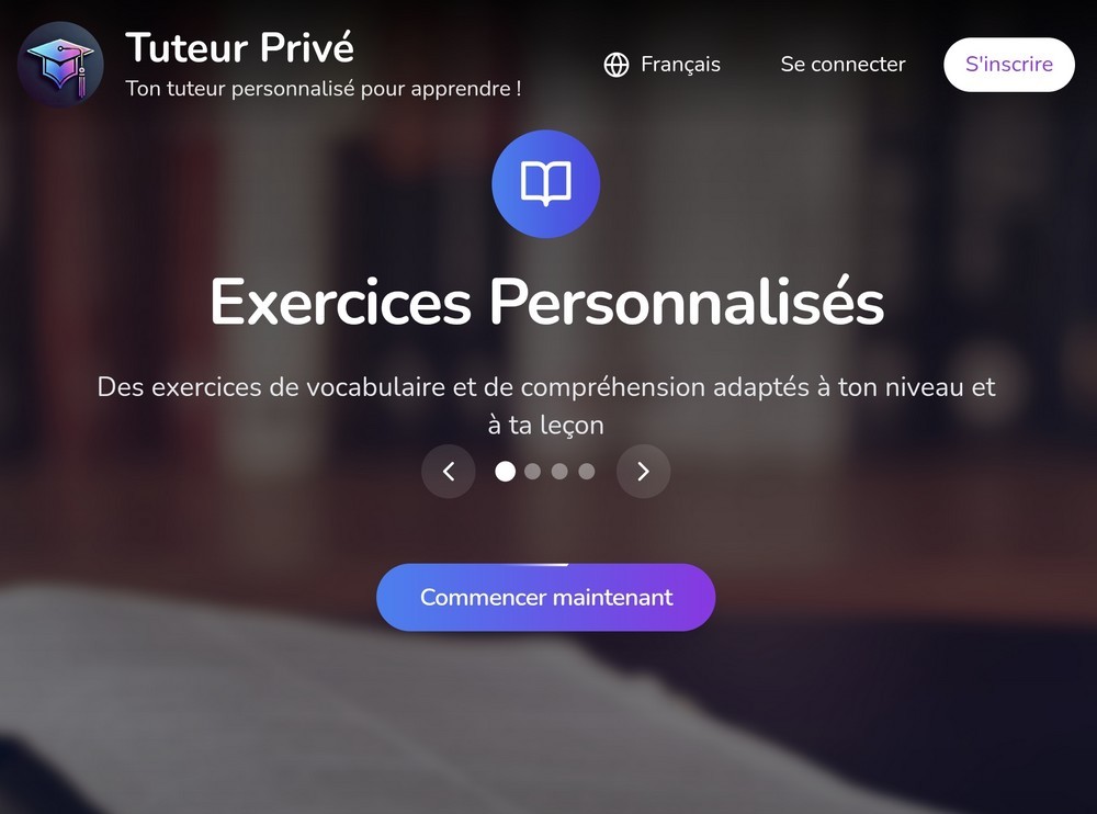 TuteurPrivé - Vue d'ensemble du produit